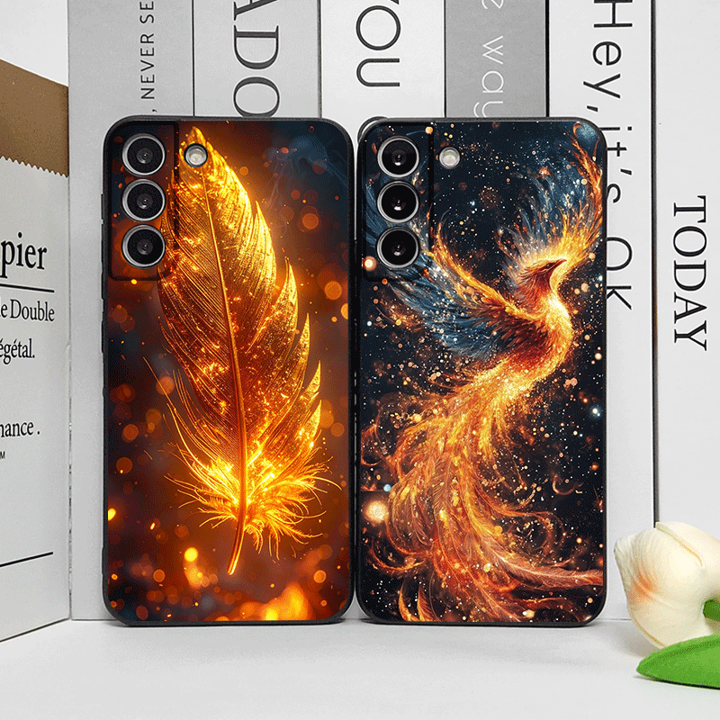 Phone Cases Google Pixel 7 - Luxury Phoenix Fire Feather Pattern Phone