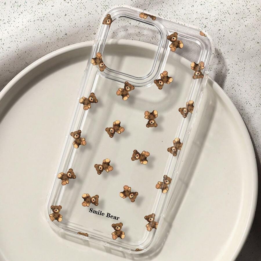 Phone Cases Cute Iphone 13 - Flower Bear Print Phone Case for