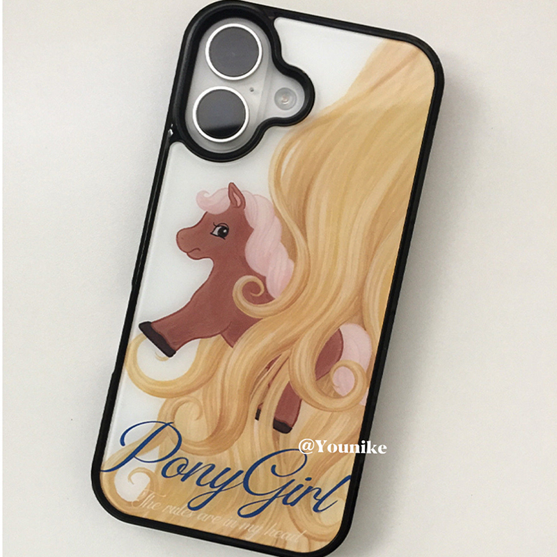 Phone Cases Cute Iphone 13 - Korean Ins Retro Cute Long Hair