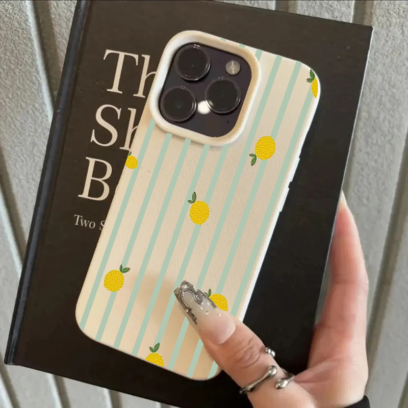 Phone Cases Cute Iphone 13 - Shockproof Cute Lemon Pattern Silicone Phone