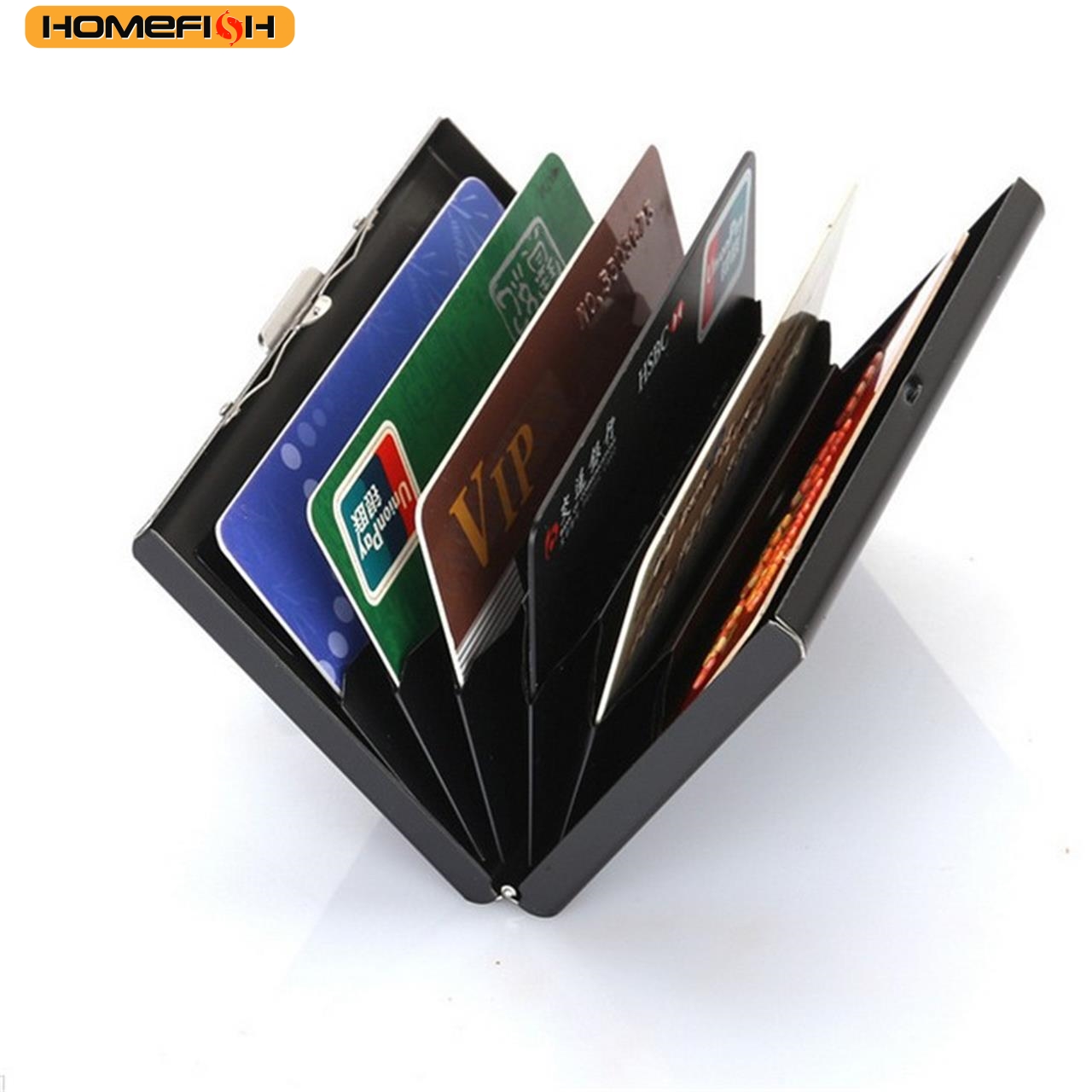 HOMEFISH RFID Blocking Stainle - Slim Card Slot Case ulasan dan harga