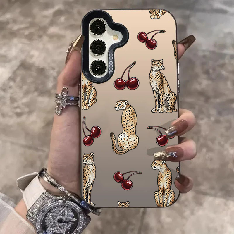 Cherry Leopard Design Laser Ph - Phone Cases Designer ulasan dan harga