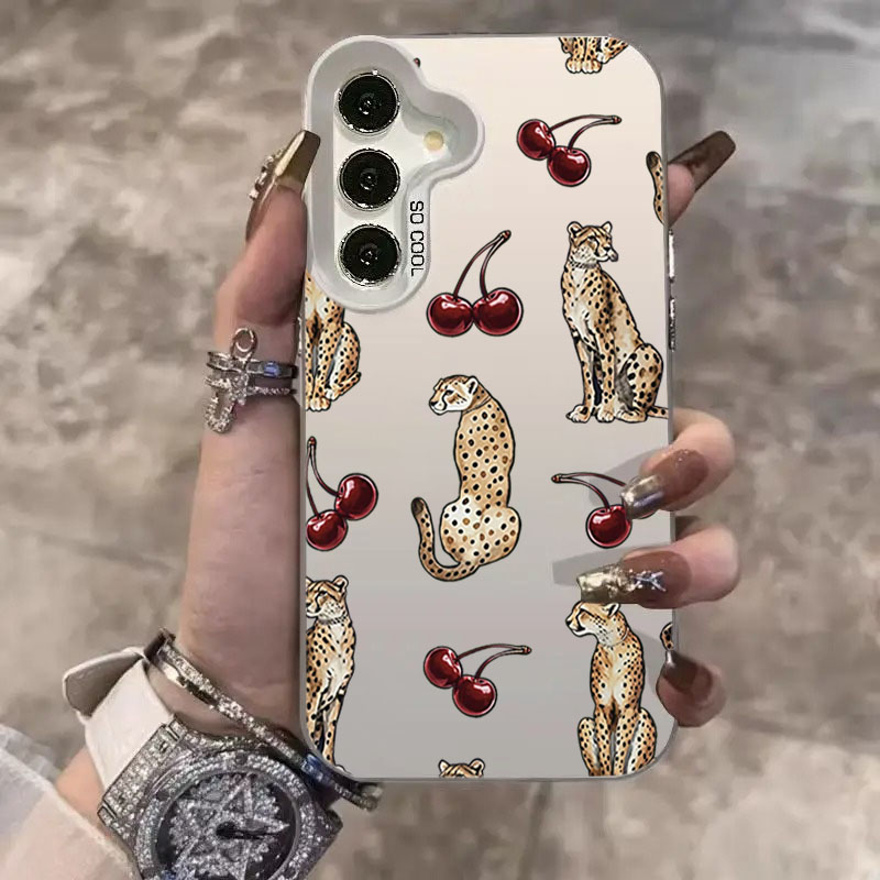 Cherry Leopard Design Laser Ph - Phone Cases Designer ulasan dan harga