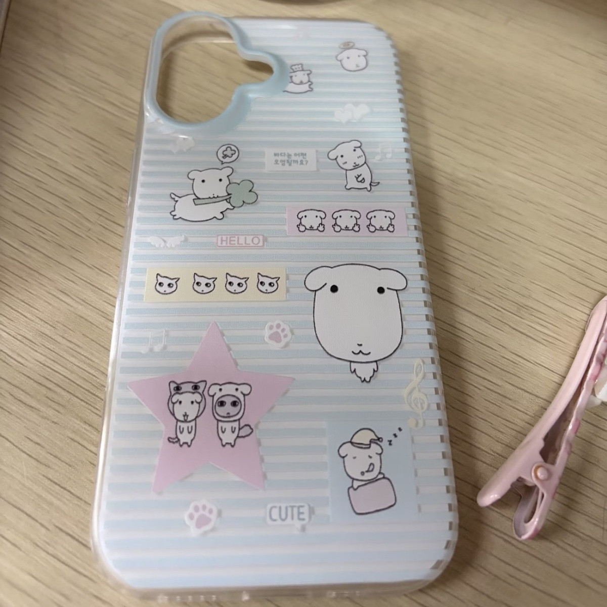 Simple Cartoon Cute Striped Do - Phone Cases Cute Iphone 13 ulasan dan harga