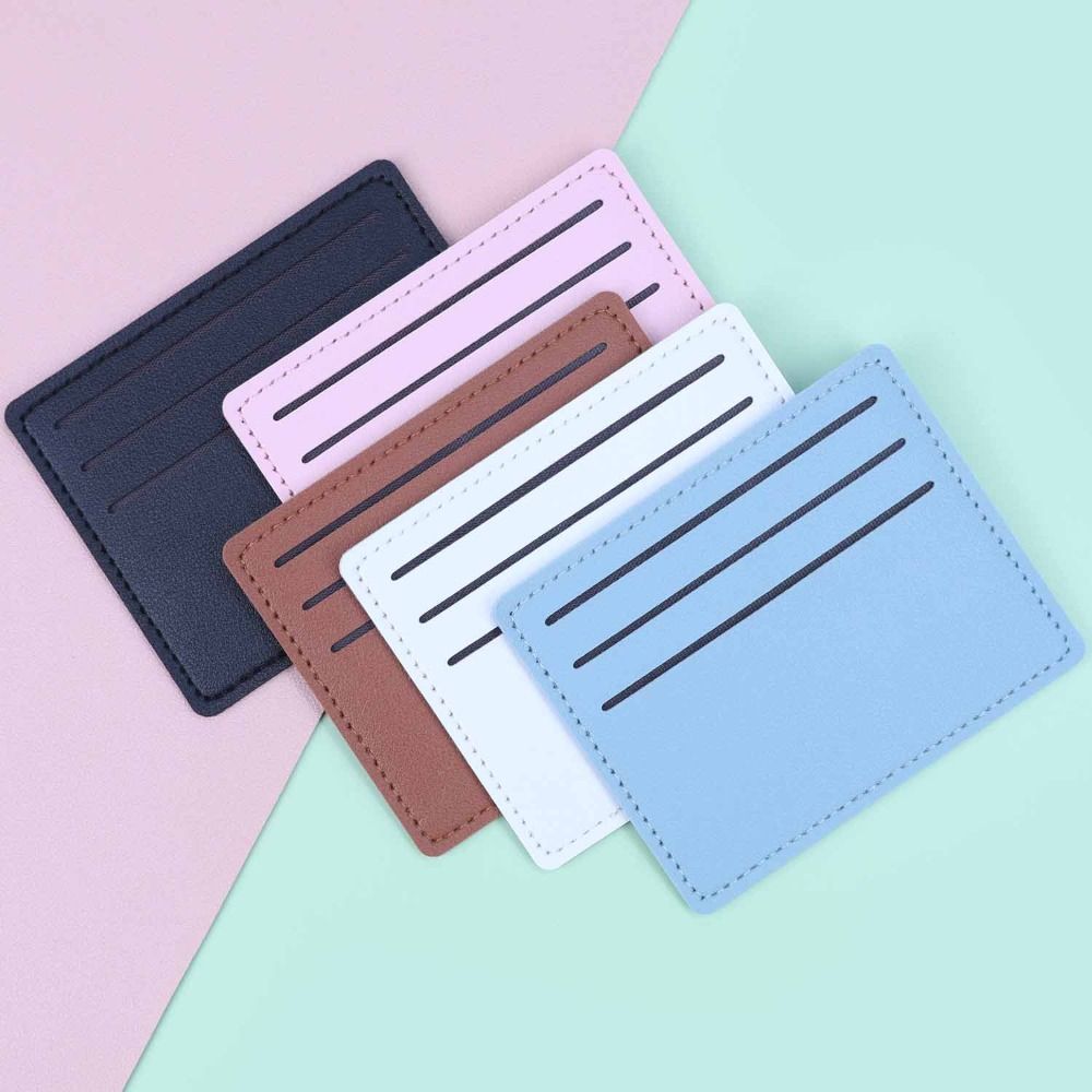 New PU Leather PU Card Holder  - Slim Card Slot Case ulasan dan harga