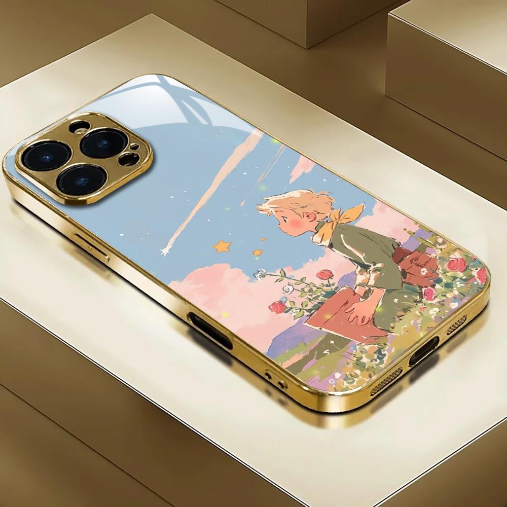 INS Mirror Rose Little Prince  - Phone Cases Iphone 16 Pro Max ulasan dan harga