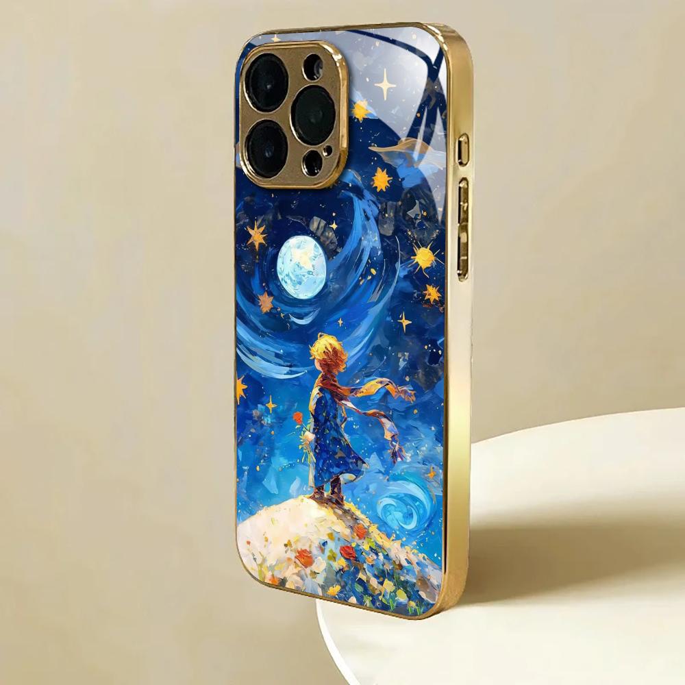 INS Mirror Rose Little Prince  - Phone Cases Iphone 16 Pro Max ulasan dan harga