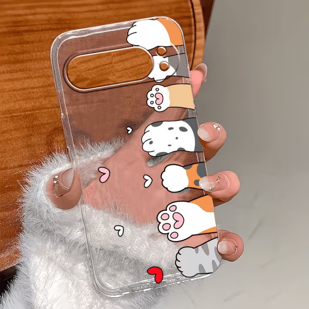 Cartoon Cat Paw Print Crystal  - Phone Cases Google Pixel 7 ulasan dan harga