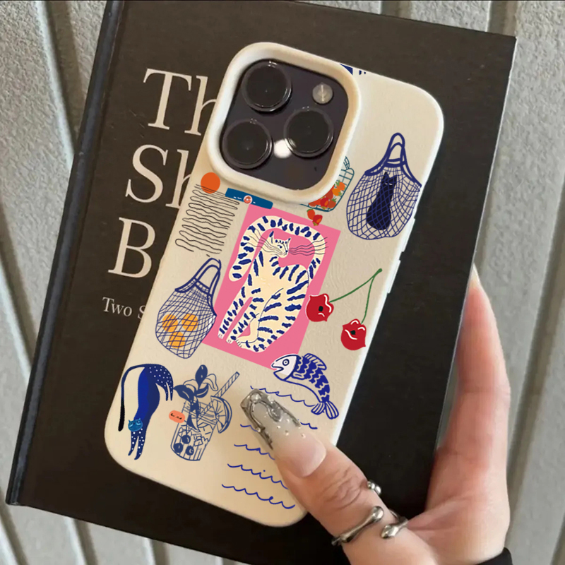 Cute Cherry Cat Print Phone Ca - Phone Cases Cute Iphone 13 ulasan dan harga