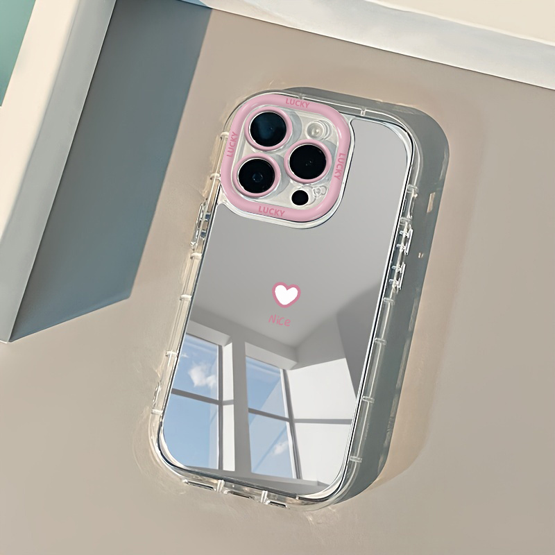 Nice Heart Makeup Mirror Phone - Phone Cases Cute Iphone 13 ulasan dan harga