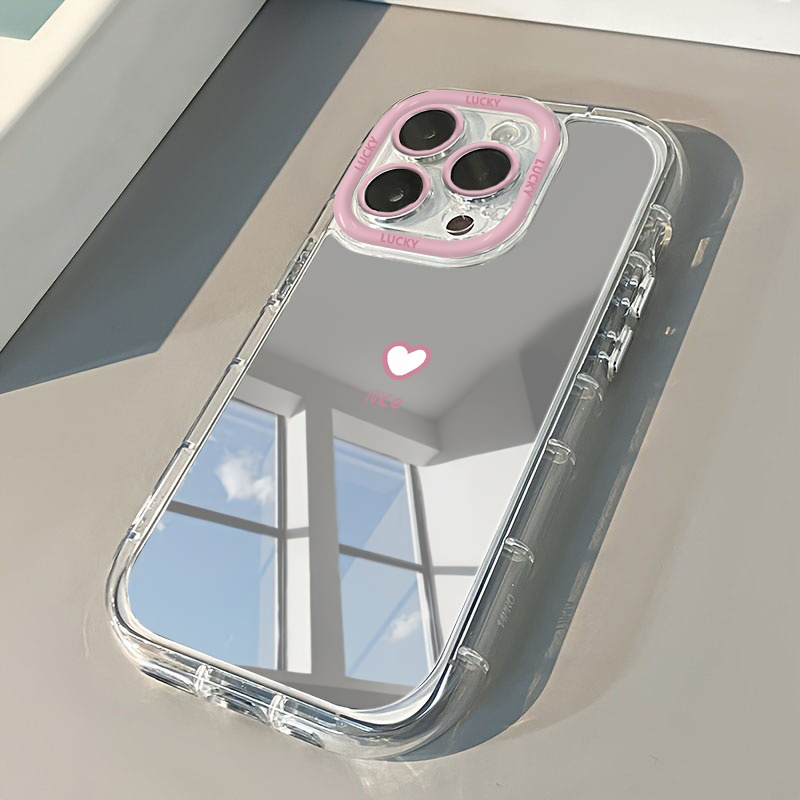 Nice Heart Makeup Mirror Phone - Phone Cases Cute Iphone 13 ulasan dan harga