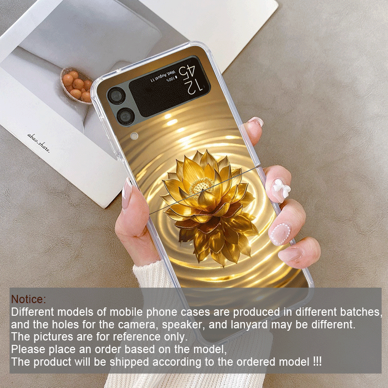 Creative Golden Lotus Flower P - Phone Cases Z Fold 5 ulasan dan harga