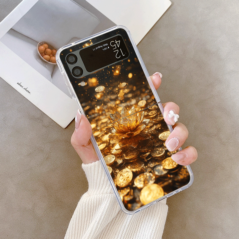 Creative Golden Lotus Flower P - Phone Cases Z Fold 5 ulasan dan harga