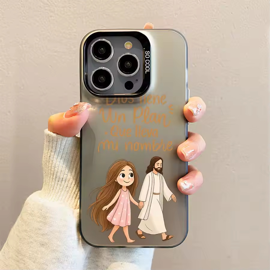 Cute Girl Walking With God Mat - Phone Cases Cute Iphone 13 ulasan dan harga