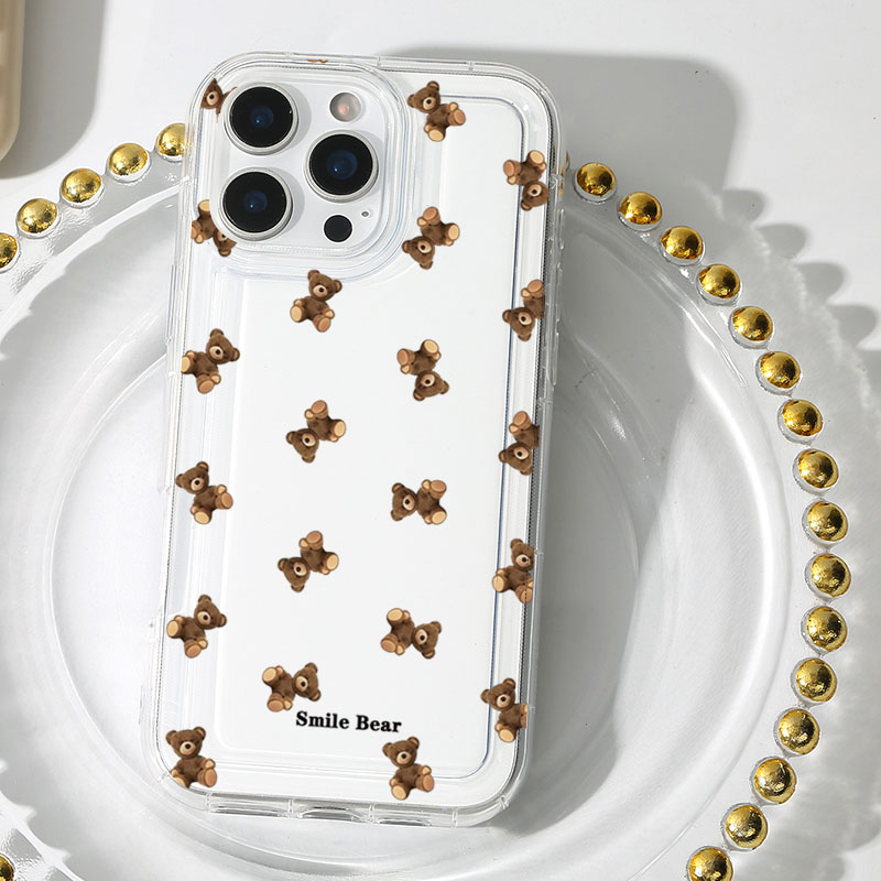 Flower Bear Print Phone Case f - Phone Cases Cute Iphone 13 ulasan dan harga