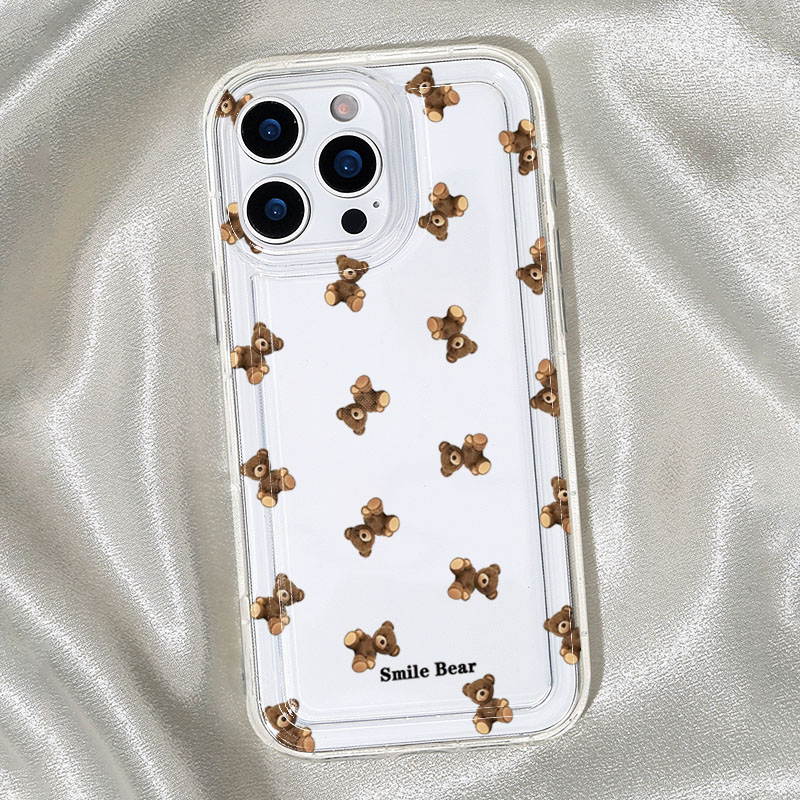 Flower Bear Print Phone Case f - Phone Cases Cute Iphone 13 ulasan dan harga