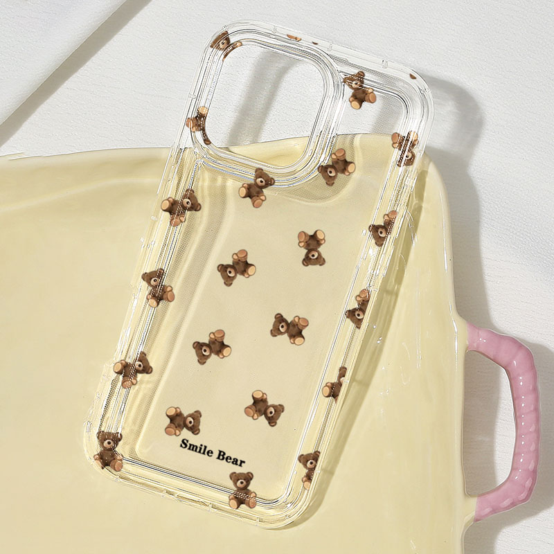 Flower Bear Print Phone Case f - Phone Cases Cute Iphone 13 ulasan dan harga