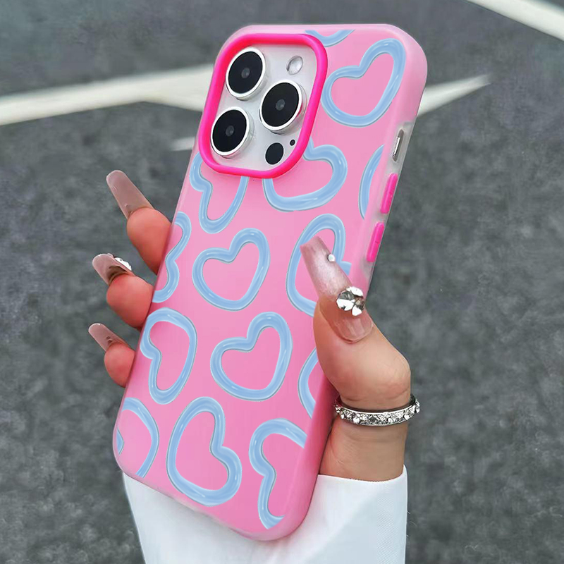 Cute Oil Painting Love Heart P - Phone Cases Cute Iphone 13 ulasan dan harga