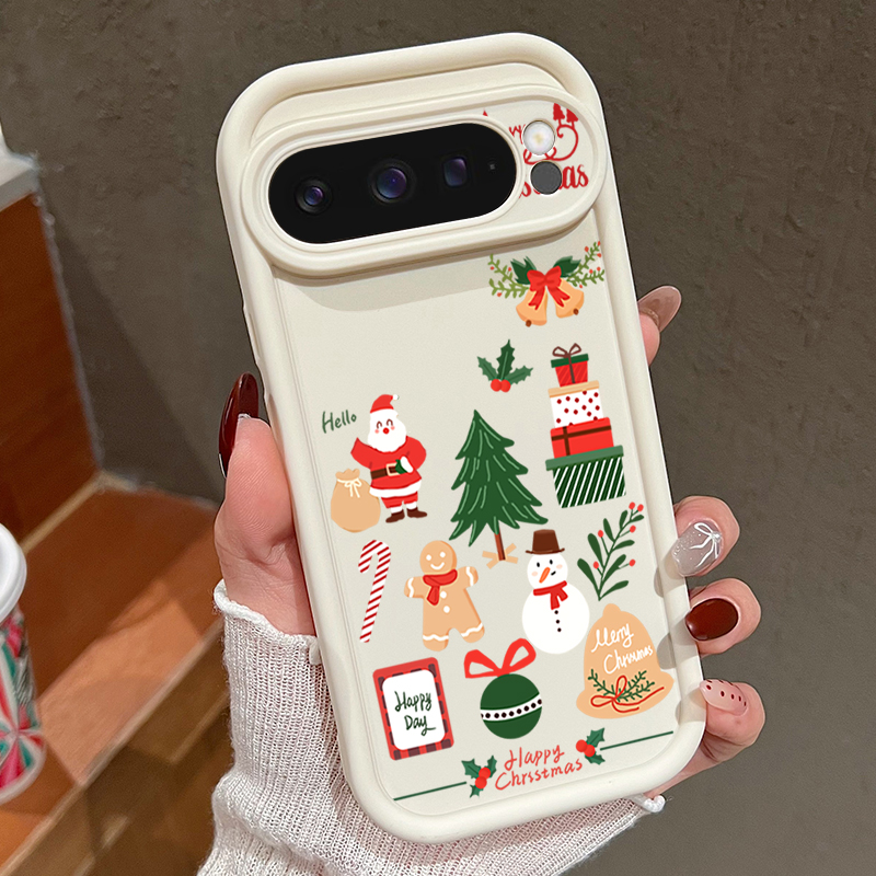 Happy Christmas Pattern Soft T - Phone Cases Google Pixel 7 ulasan dan harga