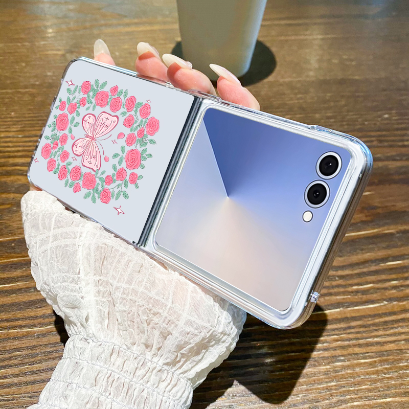 Pink Flowers Pattern Phone Cas - Phone Cases Z Fold 5 ulasan dan harga