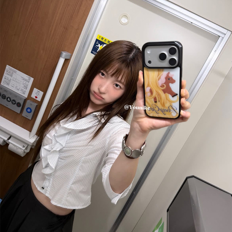 Korean Ins Retro Cute Long Hai - Phone Cases Cute Iphone 13 ulasan dan harga