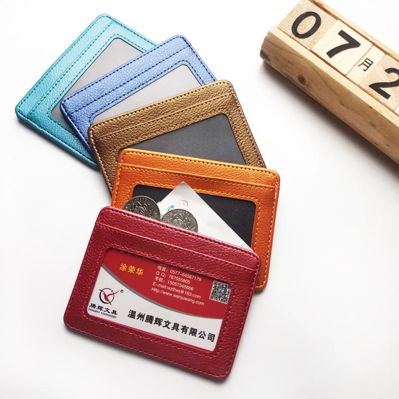 New Thin PU Leather Mini Walle - Slim Card Slot Case ulasan dan harga