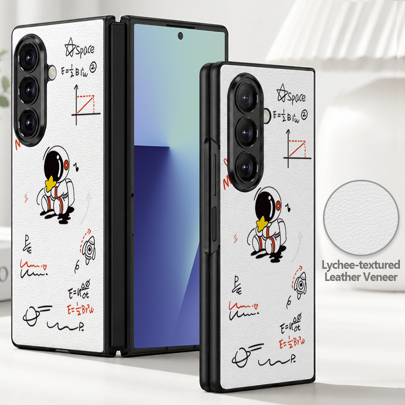 Cartoon Astronaut Printed PU L - Phone Cases Z Fold 5 ulasan dan harga