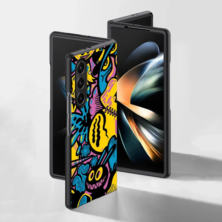 Cartoon Graffiti Design Case f - Phone Cases Z Fold 5 ulasan dan harga