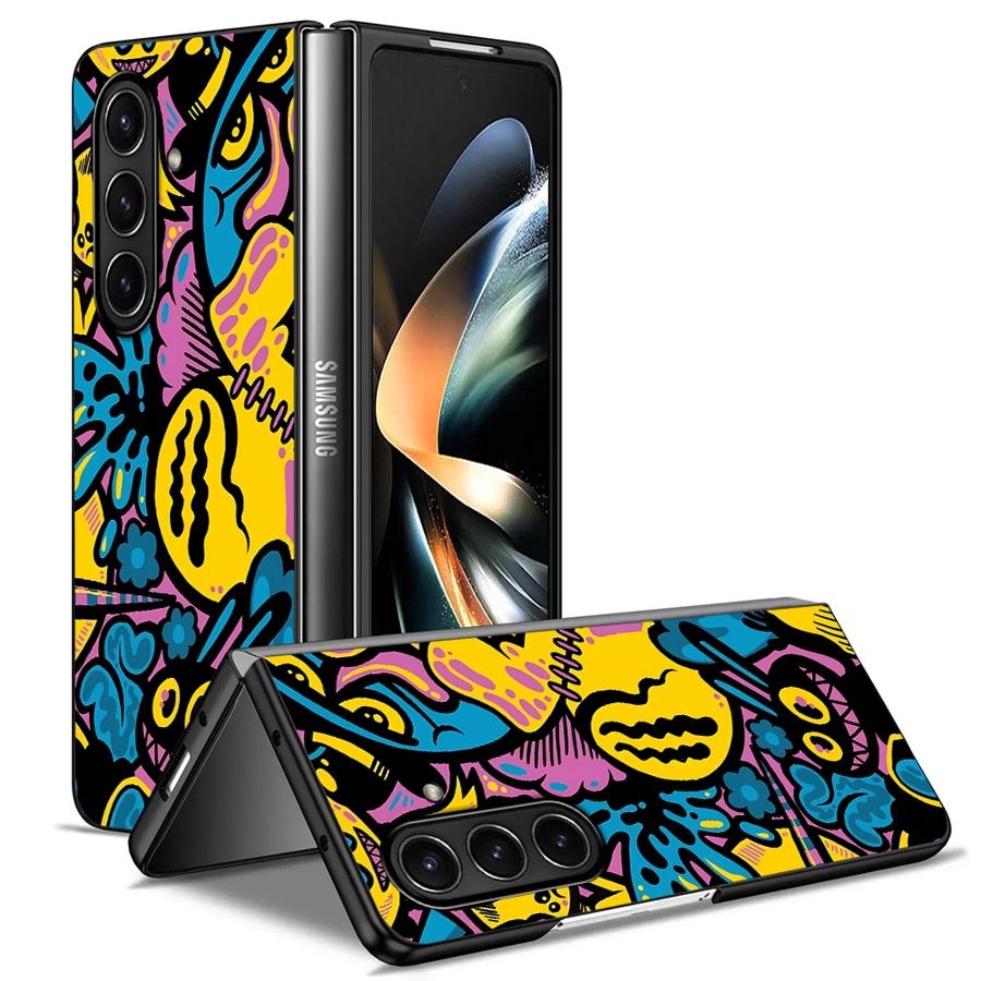 Cartoon Graffiti Design Case f - Phone Cases Z Fold 5 ulasan dan harga