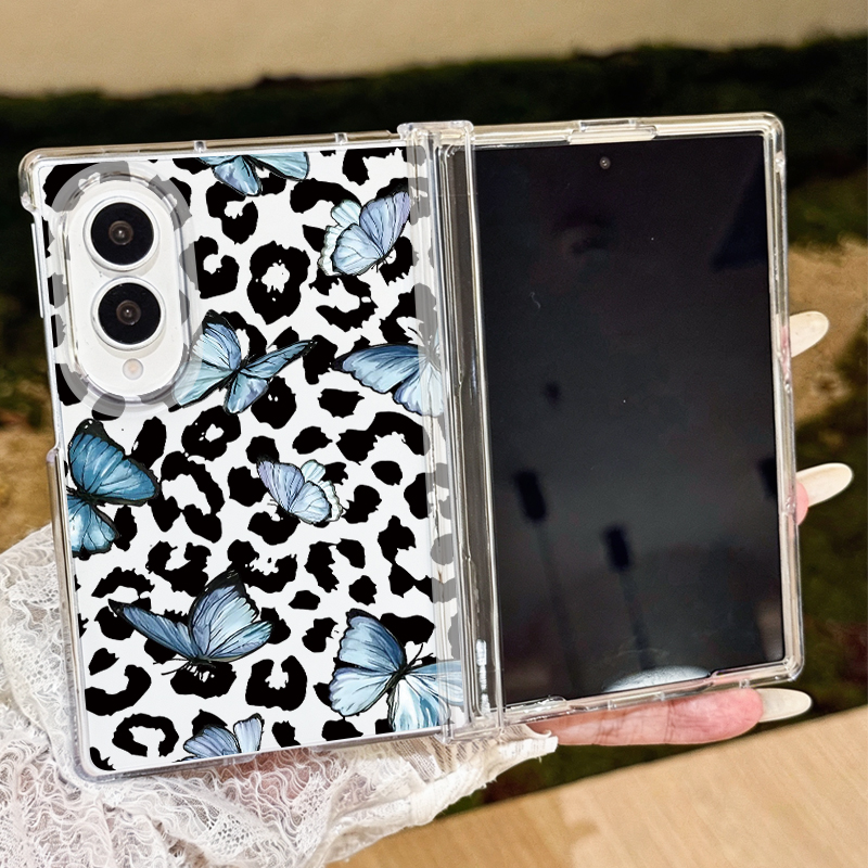 Leopard Print Pattern Clear Fo - Phone Cases Z Fold 5 ulasan dan harga