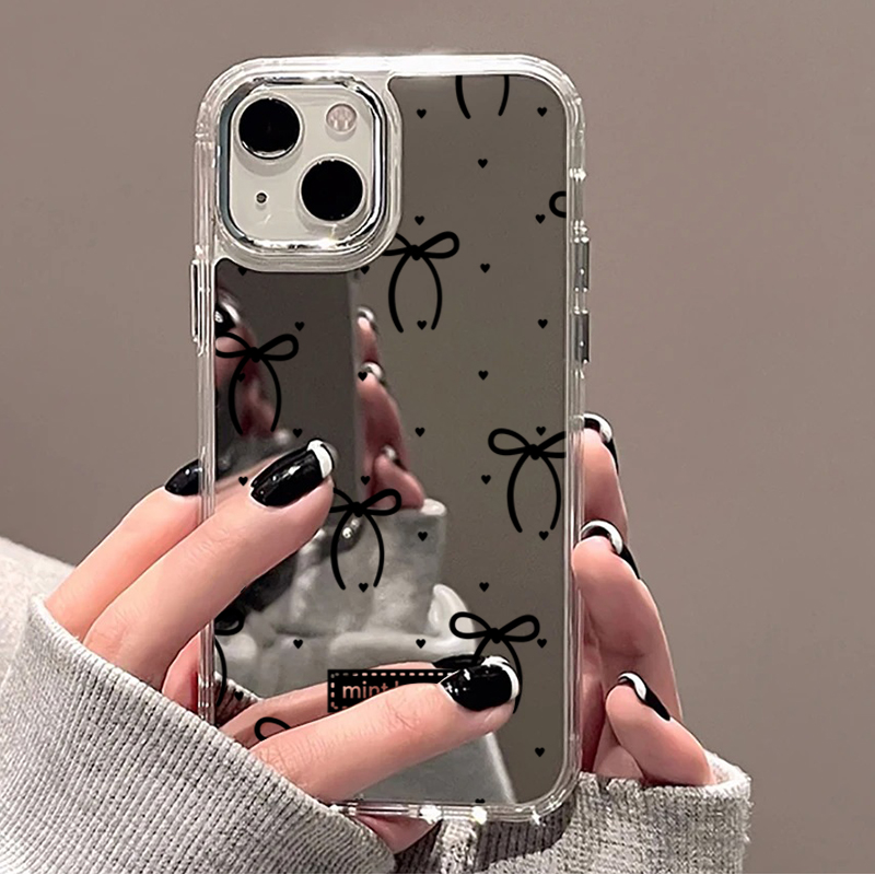 Cute Pink Black Bow Pattern Mi - Phone Cases Cute Iphone 13 ulasan dan harga