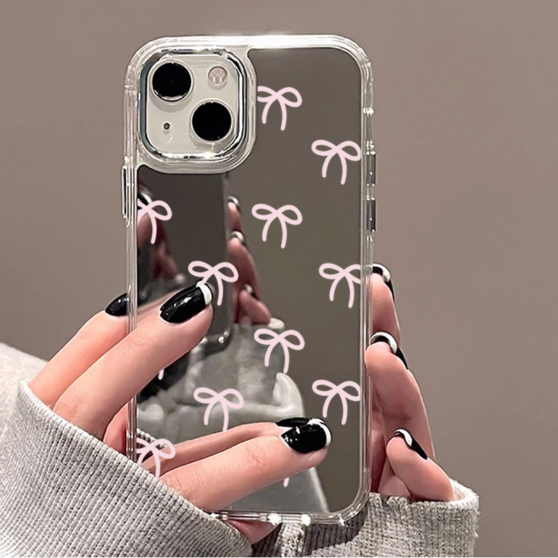 Cute Pink Black Bow Pattern Mi - Phone Cases Cute Iphone 13 ulasan dan harga