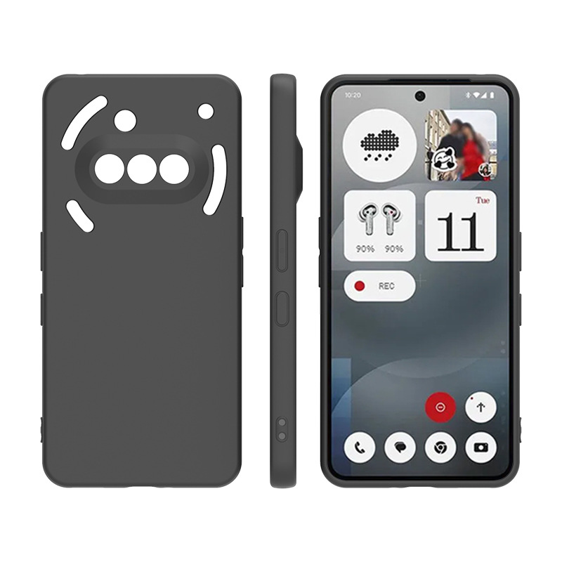 Black Matte Silicone Case For  - Phone Cases Nothing 3A ulasan dan harga